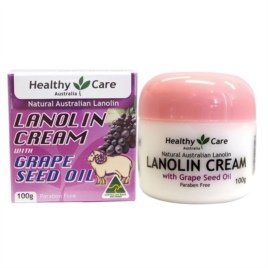 Kem dưỡng da nhau thai cừu - Healthy Care - Lanolin Cream With Grape Seed 100g