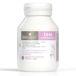DHA cho mẹ - Bio Island - DHA for Pregnancy 60 Softgel viên